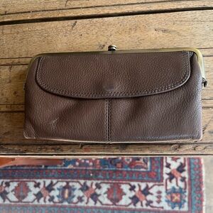 HOBO Brown Leather Wallet